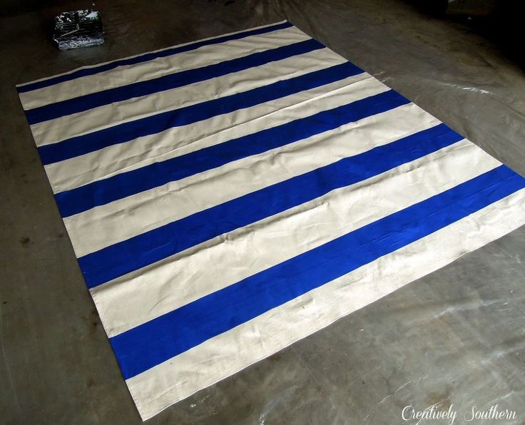 DIY Painted Floor Cloth DIY Painted Floor Cloth