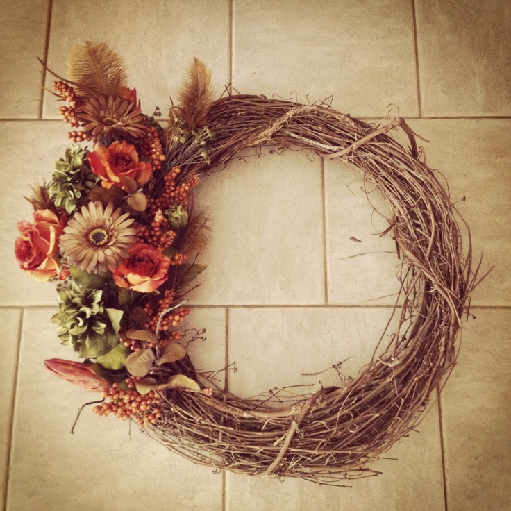 Wreath I made for our front door :) #DIY | Crafts, Wreaths, Fall wreath Wreath I made for our front door :) #DIY | Crafts, Wreaths, Fall wreath