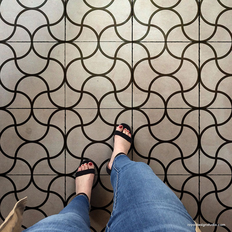 Floor Tile Stencils Floor Tile Stencils