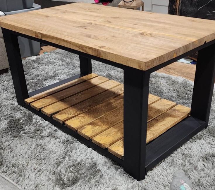 DIY Farmhouse Coffee Table - The Regular Folks