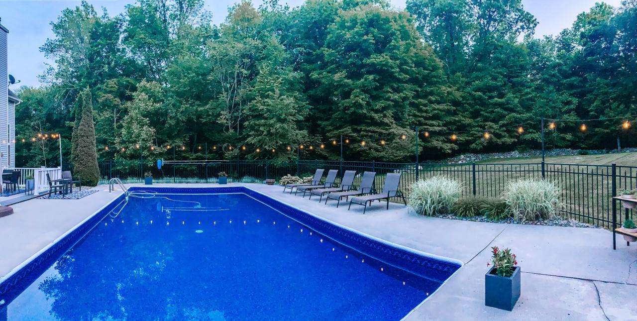 DIY Outdoor String Light Poles for Less — The Decor Formula DIY Outdoor String Light Poles for Less — The Decor Formula