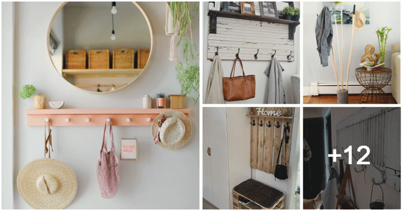 17 Stylish Entryway Coat Rack Ideas You Can Make In Less Than 1 Hour