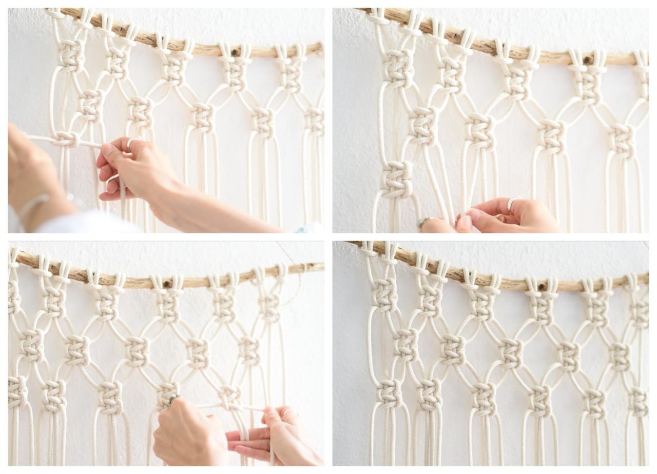 Interior: Super Easy DIY Macrame Wall Hanging Tutorial - heylilahey. Interior: Super Easy DIY Macrame Wall Hanging Tutorial - heylilahey.